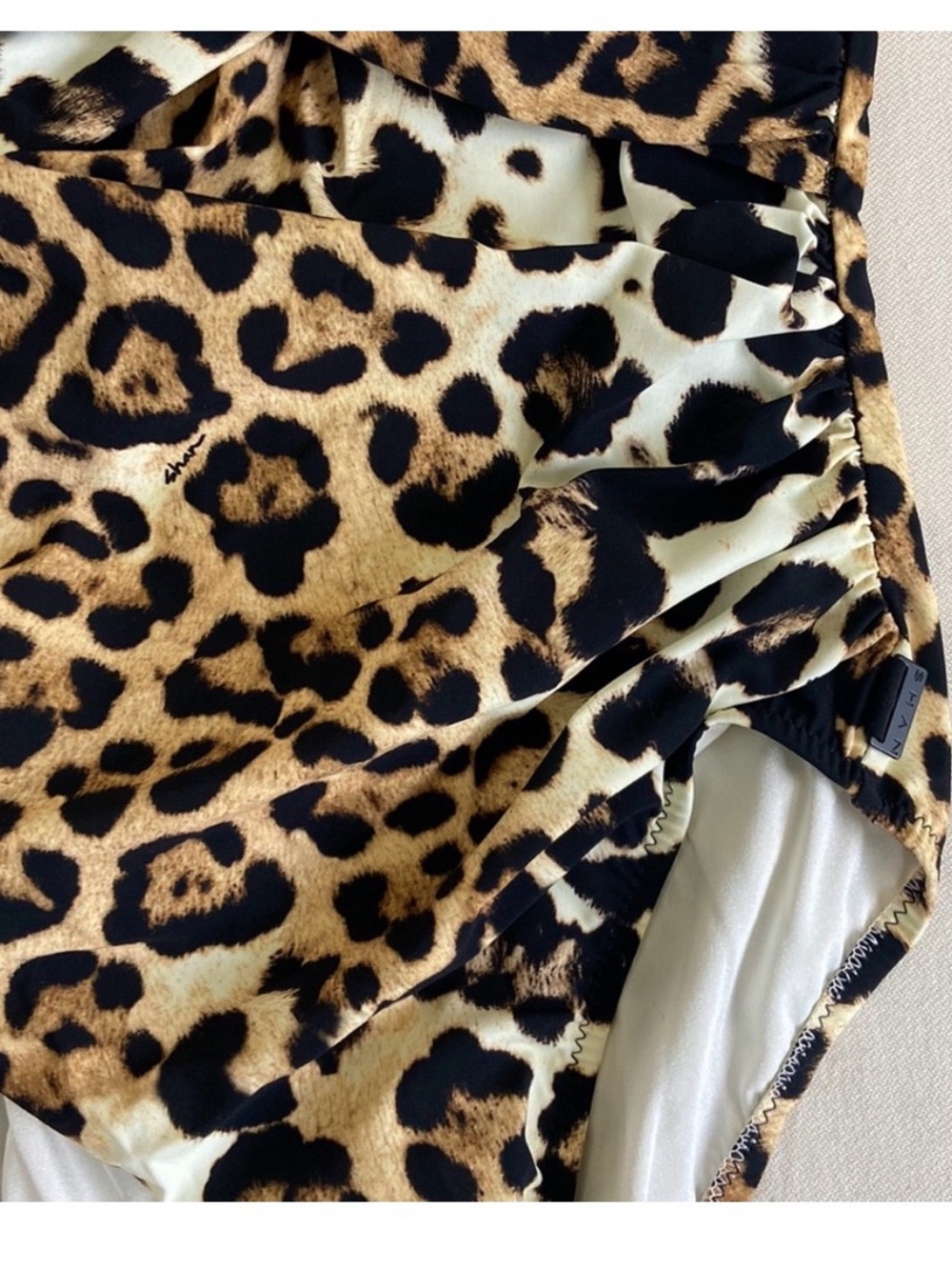 SHAN Cheetah Print One Piece Swimsuit Size 8 - Picture 10 of 10